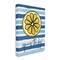 Stupell Industries Squeeze The Day Expression Lemon Nautical Stripes Canvas Wall Art